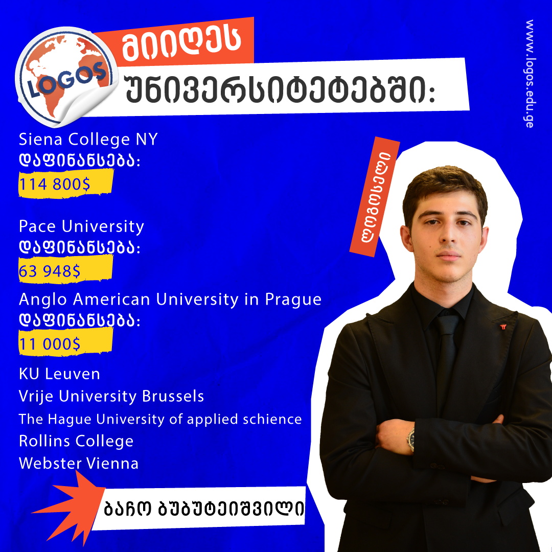 ლოგოსელების შედეგები – ბაჩო ბუბუტეიშვილი