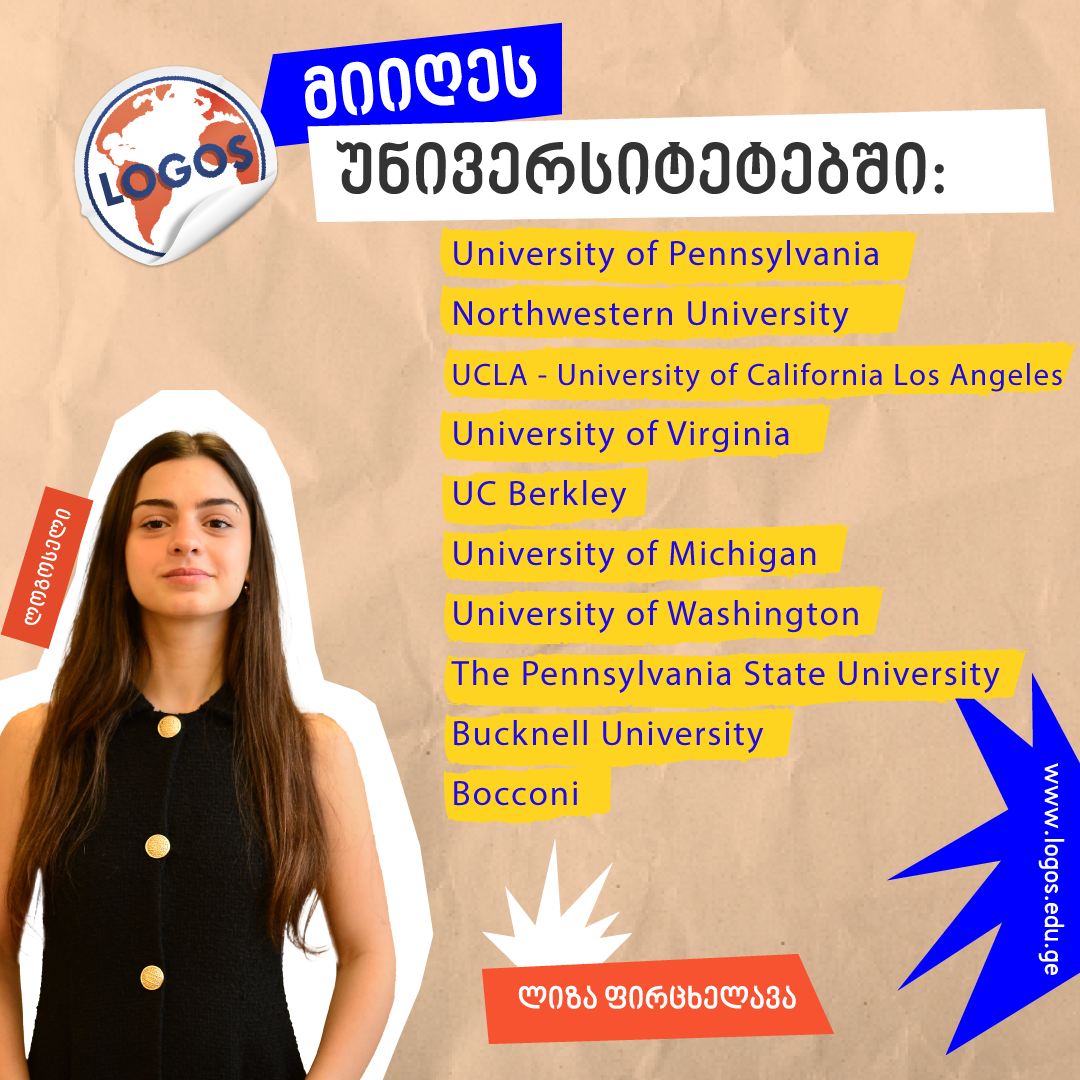 ლოგოსელების შედეგები – ლიზა ფირცხელავა